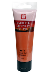 SAKURA ACRYLIC 75ML OXIDE RED - Al Masam Stationery LLC